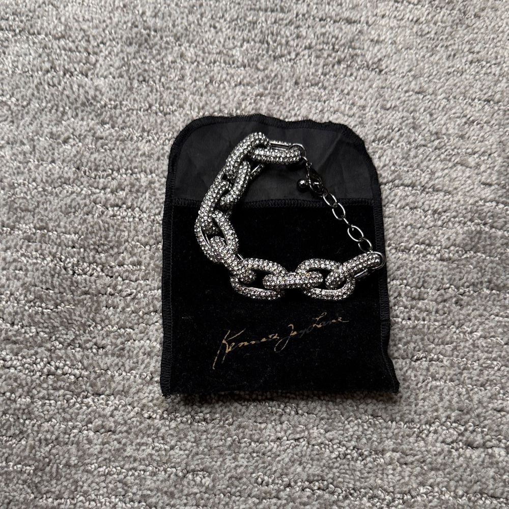 Kenneth Jay Lane Silver Chain Bracelet